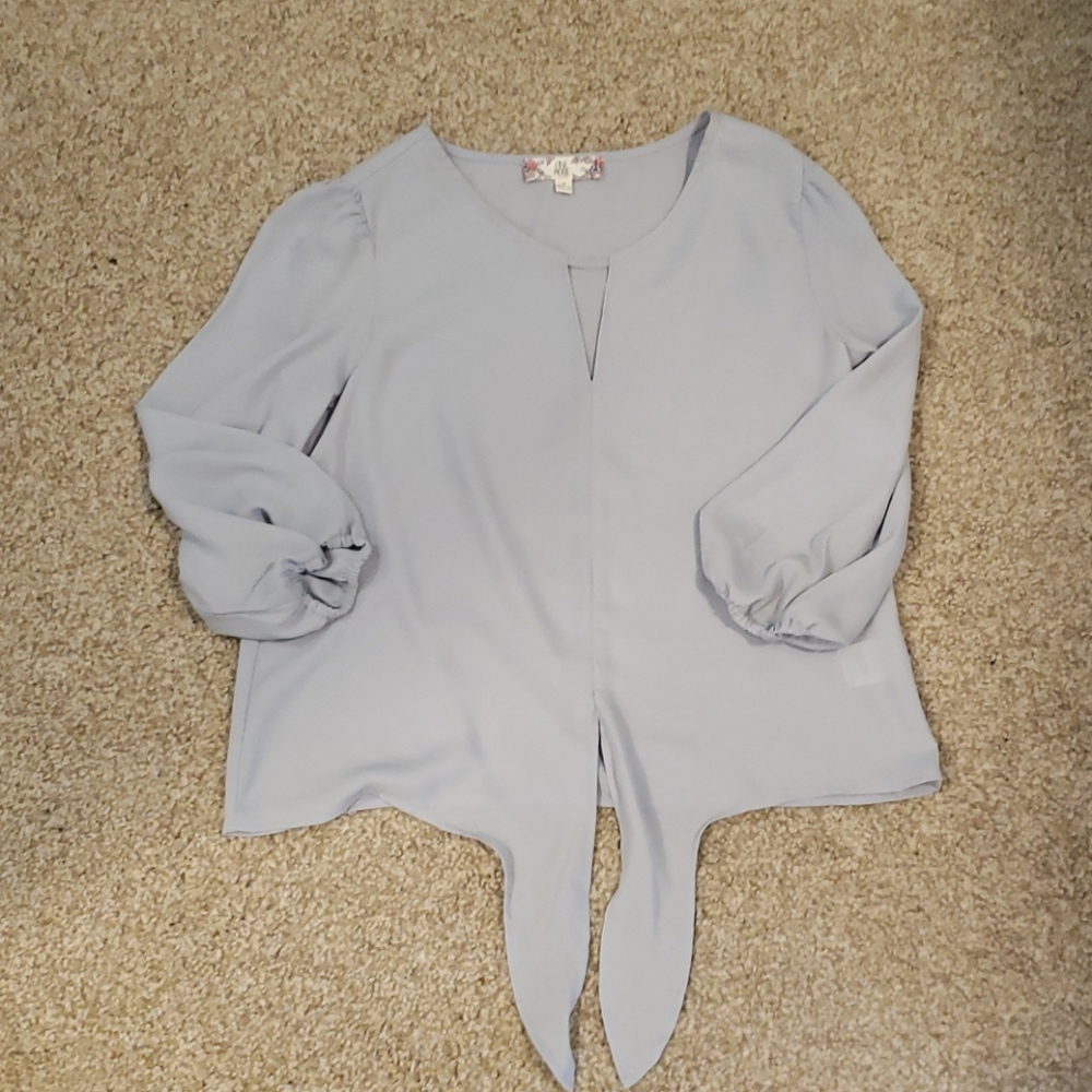 Pink Rose Light Blue Top